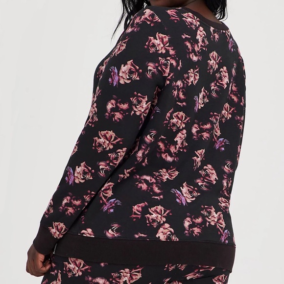 SET: Torrid Everyday Fleece Floral Active Sweatshirt/Jogger 2X - Picture 3 of 14
